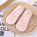 1/2 Pairs Fashion Women Girls Summer Socks Style Lace Flower Short Sock Antiskid Invisible Ankle 2020 Sox Sock Slippers