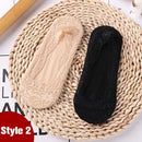 1/2 Pairs Fashion Women Girls Summer Socks Style Lace Flower Short Sock Antiskid Invisible Ankle 2020 Sox Sock Slippers