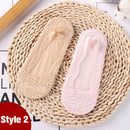 1/2 Pairs Fashion Women Girls Summer Socks Style Lace Flower Short Sock Antiskid Invisible Ankle 2020 Sox Sock Slippers