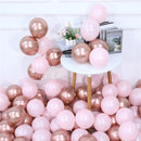 20pcs Pink Silver Confetti balloons Set Chrome metallic ballon Birthday Party Wedding Decoration Wedding Anniversary globals