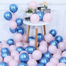 20pcs Pink Silver Confetti balloons Set Chrome metallic ballon Birthday Party Wedding Decoration Wedding Anniversary globals