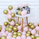 20pcs Pink Silver Confetti balloons Set Chrome metallic ballon Birthday Party Wedding Decoration Wedding Anniversary globals