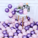 20pcs Pink Silver Confetti balloons Set Chrome metallic ballon Birthday Party Wedding Decoration Wedding Anniversary globals