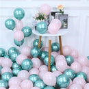 20pcs Pink Silver Confetti balloons Set Chrome metallic ballon Birthday Party Wedding Decoration Wedding Anniversary globals