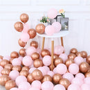 20pcs Pink Silver Confetti balloons Set Chrome metallic ballon Birthday Party Wedding Decoration Wedding Anniversary globals