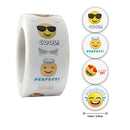 Smiley Face Sticker Kids Reward Sticker Yellow Dots Labels Happy Smile Face Sticker Kids Toys School Teacher Student Stationery