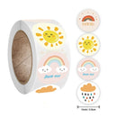 Smiley Face Sticker Kids Reward Sticker Yellow Dots Labels Happy Smile Face Sticker Kids Toys School Teacher Student Stationery