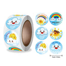 Smiley Face Sticker Kids Reward Sticker Yellow Dots Labels Happy Smile Face Sticker Kids Toys School Teacher Student Stationery