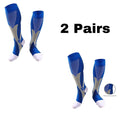 1/2/3/4/5/6/7 Pairs Compression Socks Fit Varicose Veins Football Soccer Stockings 30Mm Men Women Socks For Running Cycling Sock