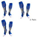 1/2/3/4/5/6/7 Pairs Compression Socks Fit Varicose Veins Football Soccer Stockings 30Mm Men Women Socks For Running Cycling Sock