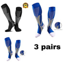 1/2/3/4/5/6/7 Pairs Compression Socks Fit Varicose Veins Football Soccer Stockings 30Mm Men Women Socks For Running Cycling Sock