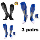 1/2/3/4/5/6/7 Pairs Compression Socks Fit Varicose Veins Football Soccer Stockings 30Mm Men Women Socks For Running Cycling Sock