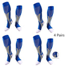 1/2/3/4/5/6/7 Pairs Compression Socks Fit Varicose Veins Football Soccer Stockings 30Mm Men Women Socks For Running Cycling Sock