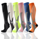 1/2/3/4/5/6/7 Pairs Compression Socks Fit Varicose Veins Football Soccer Stockings 30Mm Men Women Socks For Running Cycling Sock