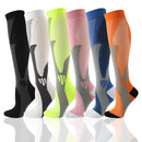 1/2/3/4/5/6/7 Pairs Compression Socks Fit Varicose Veins Football Soccer Stockings 30Mm Men Women Socks For Running Cycling Sock