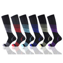 1/2/3/4/5/6/7 Pairs Compression Socks Fit Varicose Veins Football Soccer Stockings 30Mm Men Women Socks For Running Cycling Sock