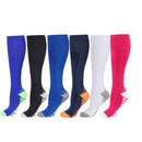 1/2/3/4/5/6/7 Pairs Compression Socks Fit Varicose Veins Football Soccer Stockings 30Mm Men Women Socks For Running Cycling Sock