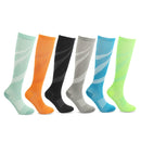 1/2/3/4/5/6/7 Pairs Compression Socks Fit Varicose Veins Football Soccer Stockings 30Mm Men Women Socks For Running Cycling Sock