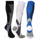 1/2/3/4/5/6/7 Pairs Compression Socks Fit Varicose Veins Football Soccer Stockings 30Mm Men Women Socks For Running Cycling Sock