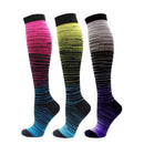 1/2/3/4/5/6/7 Pairs Compression Socks Fit Varicose Veins Football Soccer Stockings 30Mm Men Women Socks For Running Cycling Sock