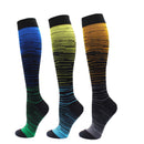 1/2/3/4/5/6/7 Pairs Compression Socks Fit Varicose Veins Football Soccer Stockings 30Mm Men Women Socks For Running Cycling Sock