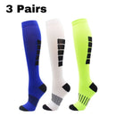 1/2/3/4/5/6/7 Pairs Compression Socks Fit Varicose Veins Football Soccer Stockings 30Mm Men Women Socks For Running Cycling Sock