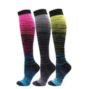 1/2/3/4/5/6/7 Pairs Compression Socks Fit Varicose Veins Football Soccer Stockings 30Mm Men Women Socks For Running Cycling Sock