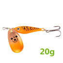 1PCS Rotating Metal Spinner Fishing Lure Hard Bait11g15g20g Artificial Bait Wobblers Fishing Bait Carp Bass Pike Fishing Tackle
