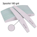 3/5/10Pcs Professional Nail File Sandpaper Strong Thick Nail Files Buffer For Manicure Sanding Half Moon Lime Nail Tools 100/180
