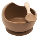 22colors!!1set Silicone Baby Feeding Bowl Set Baby Learning Dishes Suction Bowl Set Wood Spoon Non-Slip