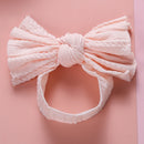 1pcs Cable Knit Nylon Bow Headwrap, One size fits all nylon headbands, wide nylon headbands, baby headbands, Knot bow headwear