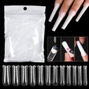 100 Pcs Poly Nail Gel Quick Building Mold Tips Nail Dual Forms Finger Extension Nail Art UV Builder Easy Find Nail Tools
