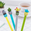 0.5mm Cute Kawaii Yellow doll head Gel Pen Signature Pens Escolar Papelaria For Office School Writing Supplies Stationery Gift