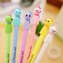 0.5mm Cute Kawaii Yellow doll head Gel Pen Signature Pens Escolar Papelaria For Office School Writing Supplies Stationery Gift