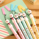 0.5mm Cute Kawaii Yellow doll head Gel Pen Signature Pens Escolar Papelaria For Office School Writing Supplies Stationery Gift