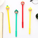 0.5mm Cute Kawaii Yellow doll head Gel Pen Signature Pens Escolar Papelaria For Office School Writing Supplies Stationery Gift