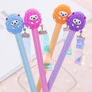 0.5mm Cute Kawaii Yellow doll head Gel Pen Signature Pens Escolar Papelaria For Office School Writing Supplies Stationery Gift