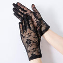 Elegant Women Ultra-Thin Long Summer Driving Cycling Sexy Black Sunscreen Gloves Female Anti-UV Elasticity Lace Mesh Gloves H98
