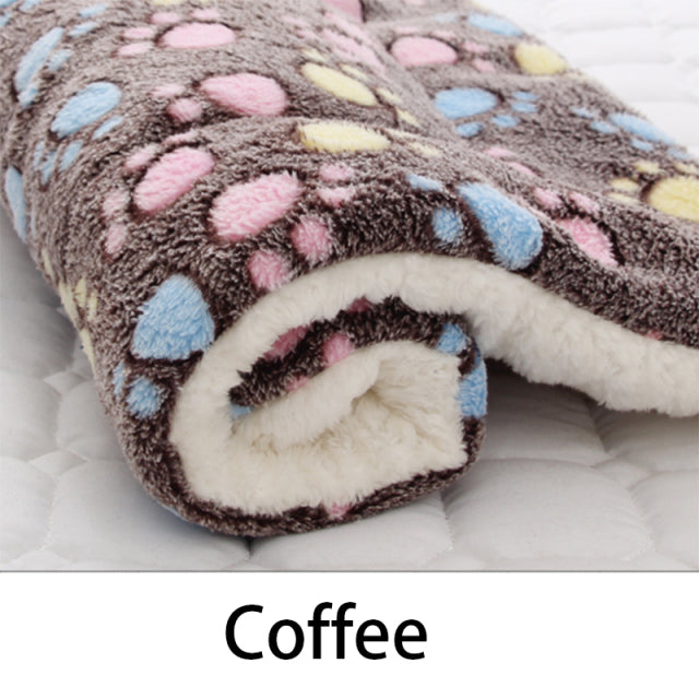 Pet Sleeping Mat Cat Bed Dog Bed Thickened Pet Soft Wool Mat Blanket Mmattress Household Portable Washable Warm Carpet