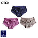 3pcs/lot QUCO Brand sexy Women Underwear High Quality Women Panties Seamless Underwear Solid Lingerie underwear women