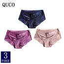 3pcs/lot QUCO Brand sexy Women Underwear High Quality Women Panties Seamless Underwear Solid Lingerie underwear women