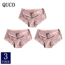 3pcs/lot QUCO Brand sexy Women Underwear High Quality Women Panties Seamless Underwear Solid Lingerie underwear women