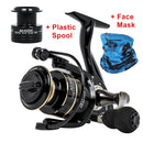 2021 New Spinning reels 12KG Max Drag Carrete de pesca 5.2:1 Metal Stainless Steel Fishing Reel Saltwater Reel for Fishing