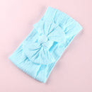 32 Colors Cable Bow Baby Headband for Child Bowknot Headwear Cables Turban for Kids Elastic Headwrap Baby Hair Accessories