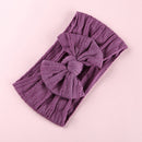 32 Colors Cable Bow Baby Headband for Child Bowknot Headwear Cables Turban for Kids Elastic Headwrap Baby Hair Accessories