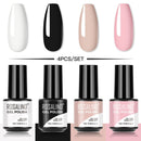 ROSALIND Gel Nail Polish Set 4/6PCS Mix Color Nail Kit For Manicure Nail Polish Vernis Semi Permanent UV Lamp Gellak Nail Kit