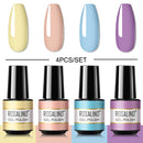 ROSALIND Gel Nail Polish Set 4/6PCS Mix Color Nail Kit For Manicure Nail Polish Vernis Semi Permanent UV Lamp Gellak Nail Kit