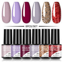 ROSALIND Gel Nail Polish Set 4/6PCS Mix Color Nail Kit For Manicure Nail Polish Vernis Semi Permanent UV Lamp Gellak Nail Kit