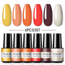 ROSALIND Gel Nail Polish Set 4/6PCS Mix Color Nail Kit For Manicure Nail Polish Vernis Semi Permanent UV Lamp Gellak Nail Kit