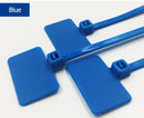 100pcs Easy Mark 4*150mm Nylon Cable Ties Tag Labels Plastic Loop Ties Markers Cable Tag Self-locking Zip Ties